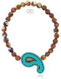 Alexandra Plata Pulsera Murano