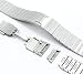 Produktbild iGuard 3D Premium Gliederarmband Metall Armband für Apple Watch 1 2 3 4-42mm / 44mm - Silber - / Metal/Schließe/Edelstahl/Edelstahlarmband/Back Removal