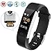 Produktbild Fitness Tracker mit Pulsmesser,Wasserdicht IP68 Armband Pulsuhren Farbbildschirm Aktivitätstracker Schrittzähler GPS Uhr schrittzähler Smartwatch Anruf SMS Beachten mit iOS Android Handy