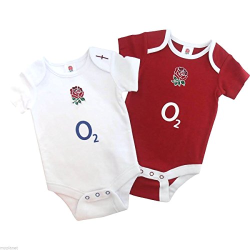 Brecrest Fashion Baby-Boys Rugby Football Union RFU102 Vest, Red, 3-6 Months