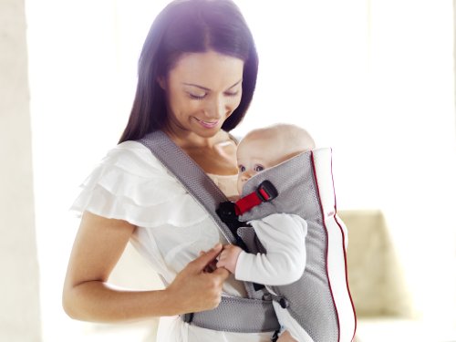 BABYBJÖRN Babytrage Original (Grau/Weiß, Netzmaterial) - 6