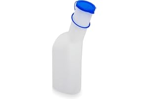 ‎ARNOMED ARNOMED® PP Urinflasche für Männer 1L, Urinflaschen für Unterwegs mit Verschlusskappe, Eckige Harnflasche für Männer, Pinkelflasche für Notfälle, Urinente mit hohem Fassungsvermögen, Ente Urin