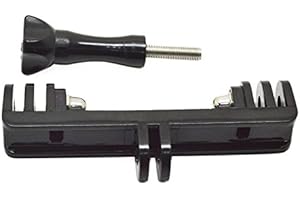 Goliton Double Support de Montage de Support de caméra Adaptateur Mono Titulaire du Stand de pod pour Gopro Hero 4 3 +3 2 1-Noir