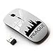 Produktbild STPlus Prag, Tschechische Republik Stadt Skyline Silhouette Postkarte 2,4 GHz Wireless drahtlose Maus mit ergonomischem Design und Nano-Empfänger