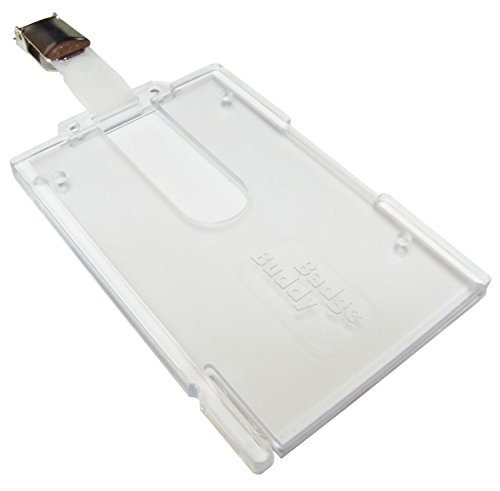 Customcard - Funda para tarjeta identificativa Vertical x 1 Clips