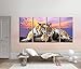 Produktbild Ibuprofen Wohnzimmer Esszimmer Moderne Dekorative Malerei Leinwand Malerei Uhr Malerei Vierfache Wanduhr Liegend Tiger mit Rahmen, Uhren und Malereien, 4 STÜCK, 30x60 cm