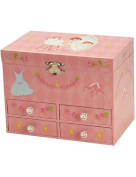 Spieluhrenwelt Kinder-Schmuck Schatulle Ballerina Spielt die Melodie Entertainer 22129