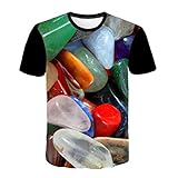 Luckycat Herren Hawaii T-Shirt Kokosnussbaum 3D Print Kurzarm Shirts Rundhals Sommer Top Blouse Herren Kurzarm Hawaii T-Shirt Afrikanische Print O Neck Top Sommer Sport Freizeit Bluse