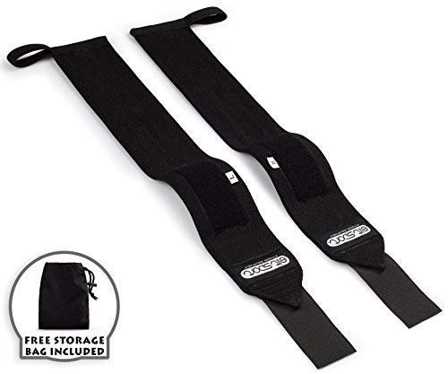 ELIT SPORT Muñequeras 1 Par 45cm Heavy Duty Wrist Wraps Crossfit Hombre y Mujer