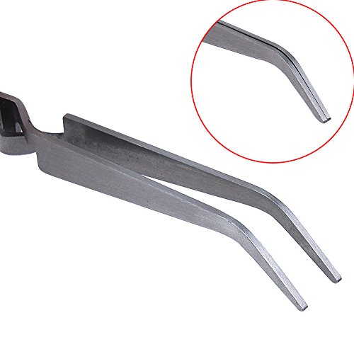 INHDBOX Curve Acrylic Manicure Nail Polish Art Pincher Tweezers Tool