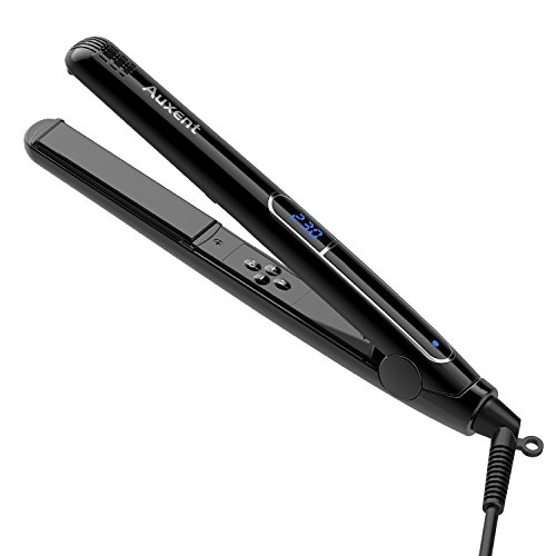 Auxent Haarglätter Ionen Glätteisen mit Hochwertiger Keramikbeschichtung für Schonendes Haarstyling, Schwarz