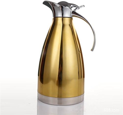 GERMER Stainless Steel Tea Coffee Pot,Gold