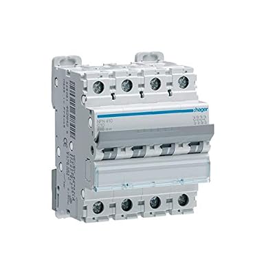 Hager disjoncteur hager - 4 pôles - 20a - 6ka - courbe c - vis / vis