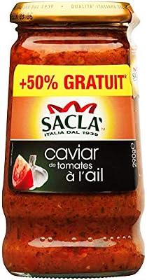 Sacla Saclà Caviar de Tomate à l'Ail +50% Gratuit 290 g