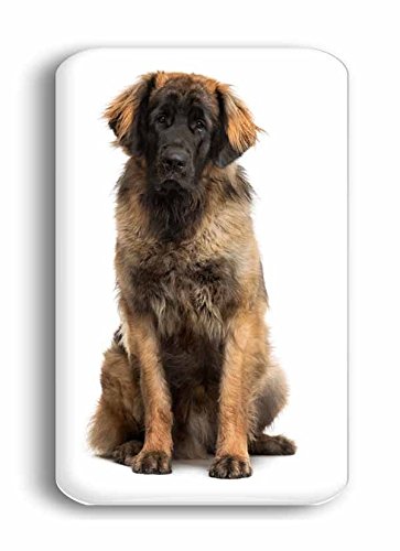Leonberger – 4 rechteckige Kühlschrankmagnete 6 x 4 cm — 01 für Memoboard Pinnwand Magnettafel Whiteboard - 5