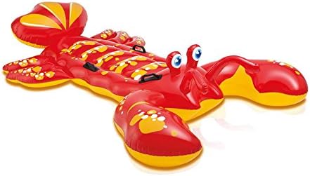 CHUANGCHUANG PVC Children's Water Inflatable Swimming Float Floating Drainage Double Lobster Seat Mount Floating Row