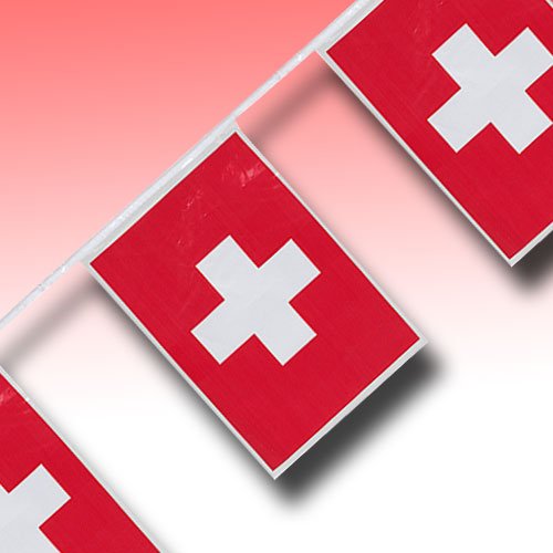 Preisvergleich Produktbild Flaggen-Girlande Schweiz 4 m