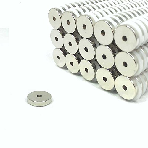 Ultrastarker Neodym Magnet Ringmagnete D14x3x3mm N52 NiCuNi Neodymium Permanentmagnet Dauermagnet Supermagnet Pinnwandmagnet 10 Stück