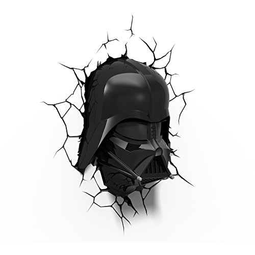 Star Wars Darth Vader Wandlampe 3D Light FX LED Kinderlampe -Nachtlicht für kinder mit automatische Abschaltung und wandaufkleber [Energieklasse A++] - 5