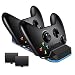 Produktbild LREGO Fast Dual Ladegerät Dock für Xbox One / Xbox One S / XBox One X / XBox Elite Controller, kommt mit zwei 1200 mAh Lithium-Batterien Akku Pack