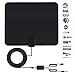 Produktbild TV Antenne Innen Utaish 50 Miles HD 1080P Digital Indoor HDTV Antenne Super-Flat DVB-T Zimmerantenne für DVB-T/DVB-T2 kompatible Fernseher Antenne, mit 4M Koax-Kabel und Signalen Booster Verstärkte