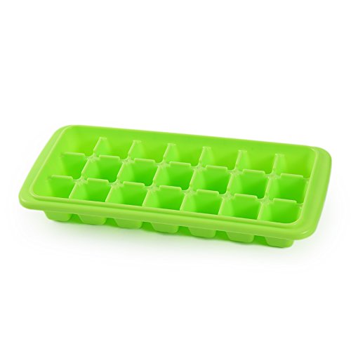 Eiswürfelform mit Deckel aus Polypropylen, Bpa frei, 21 Eiswürfel, 26.5*11.5*4cm Eiswürfelschale - 4