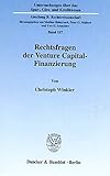 Image de Rechtsfragen der Venture Capital-Finanzierung. (Untersuchungen über das Spar-, Giro- und Kreditwese