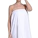 TopTie Women's Cotton Cover Up Spa Shower Bath Wrap Adjustable Buttons Closure - Pink,S/M