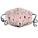 Produktbild Masken, Masken für Erwachsene,Face Mask Reusable, Golden Doodle Ice Cream Breathe Healthy Face Mask.Comfortable, Reusable - Filters Dust, Pollen, Allergens, Flu Germs Antimicrobial Germ Killing
