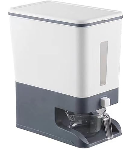 Récipient De Stockage Riz 5 Kg – Avec Tasse Doseuse Et Joint étanche – Pour Céréales, Farine…