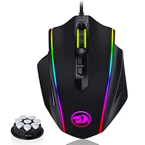 Redragon M720 Vampire RGB Gaming Mouse, 10,000 DPI Adjustable Wired Optical Gaming Mouse, Comfortable Grip Ergonomic with 8 Programmable Buttons