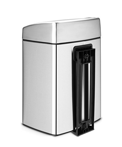 Touch Bin 10 L rechteckig mit Kunststoffeinsatz / Matt Steel Fingerprint proof - 4