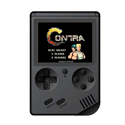 Preisvergleich Produktbild Retro Mini-Handspielkonsole, NEUE 3,0 Zoll Tragbare Videospielkonsole, USB-wiederaufladbare, eingebaute 168 klassische Spiele für Kinder, ein Geschenk für Kinder (Schwarz, Einheitsgröße)