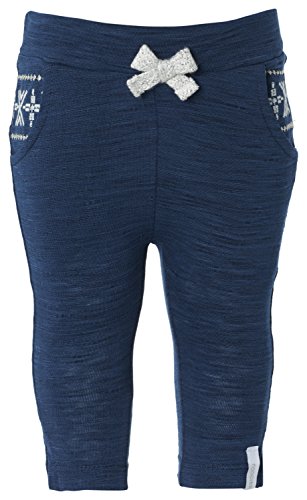 Noppies Baby Girls G Pants jrsy slim Fay Slim Trousers, Blue (blue C130), 6-12 months (Manufacturer size: 80)