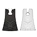 Pixnor Beard Apron Gather Cloth Bib Facial Hair Trimmings Catcher Cape Sink (White)
