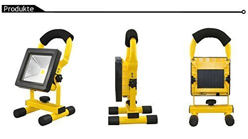 Hengda® 30W Arbeitsleuchte Handlampe Fluter Akku Strahler Beleuchtung Warmweiß Scheinwerfer Strahler Super dünn - 3