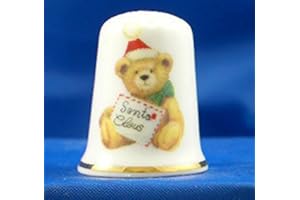 BIRCHCROFT CHINA PORCELAINE FINE à collectionner Dé à Coudre Père Noël Teddy