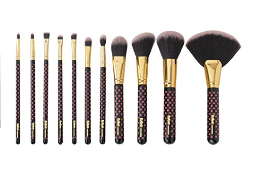 Pink-a-Dot Make-up Pinsel set mit Tube Container Make-up Pinselset Halter 11 Stück - 3