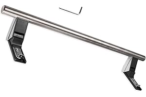 ANAKEL HOME Zamienny uchwyt do lodówki 743843200 kompatybilny z lodówką Liebherr, uchwyt do drzwi lodówki | W zestawie klucz imbusowy, stal nierdzewna, 45,8 cm