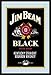 Produktbild Jim Beam Bourbon Whiskey Label Logo black Nostalgie Barspiegel Spiegel Bar Mirror 22 x 32 cm