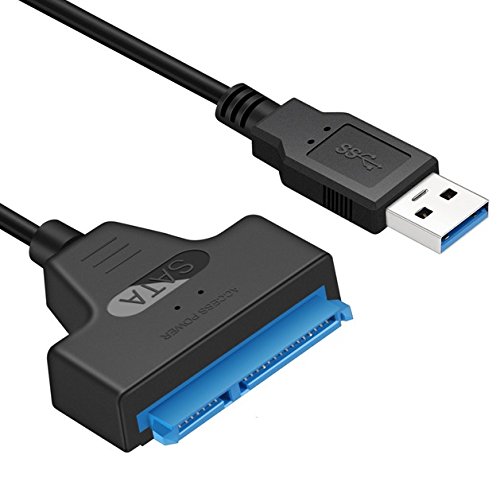 BlueBeach® SATA 3 Adapter USB 3.0 bis 2.5" Festplatte HDD SSD SATA III 22 Pin Konverter 6Gbps UASP unterstützt