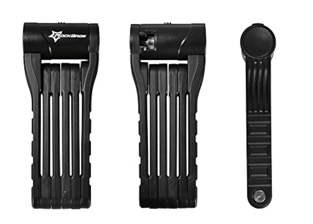 HYSENM diebstahlschutze faltbare Schloss Fahrradschloss MTB Rennrad Fahrrad schwarz