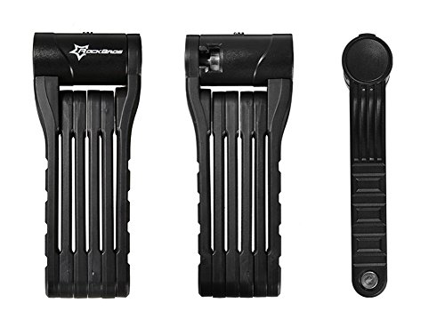 HYSENM diebstahlschutze faltbare Schloss Fahrradschloss MTB Rennrad Fahrrad schwarz