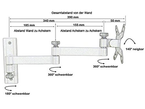 Wandhalterung mit Adapterplatte für Laptop Notebook Netbook Tablets PC Halterung Halter Modell: L52S-IP3S - 9