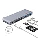 Produktbild QacQoc USB-C Hub 5 in 1 PD Type C Adapter USB c Dock PD mit 2 USB 3.0, SD/Mirco SD Ports für MacBook, Huawei Matebook, Chormbook usw.