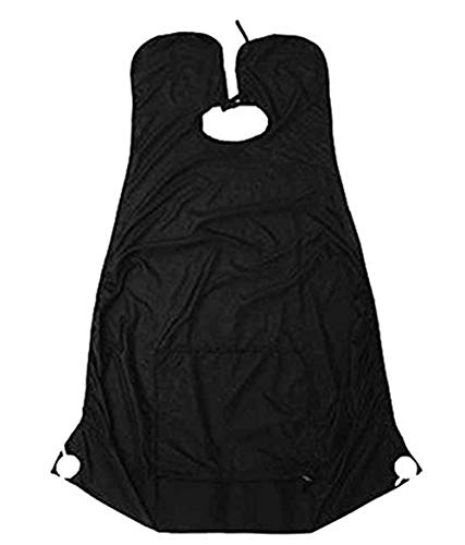 Hrph Pongee Barba Afeitado Cuidado delantal del babero del colector del condensador de ajuste faciales Herramientas afeitar el pelo del Cabo para lavabo 125 * 80cm