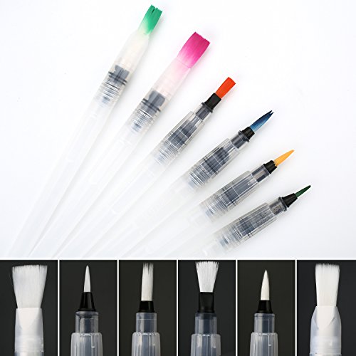 COBEE 6pcs Pinselstifte Aquarelles Pinselset Zeichnen Stifte Malset Brush Pen Set für Malen Zeichnen