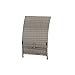 Produktbild Siena Garden Calado Rückenlehne für Sessel, Taupe-grau, 13,5x60x94 cm