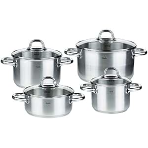 Fissler Topfset korfu – 4-teilig – Edelstahl Kochtopf Set