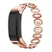 Produktbild TAOtTAO Its Luxus Zubehör Edelstahl Uhrenarmband mit Fall für Garmin VIVOsmart HR (Rose Gold)
